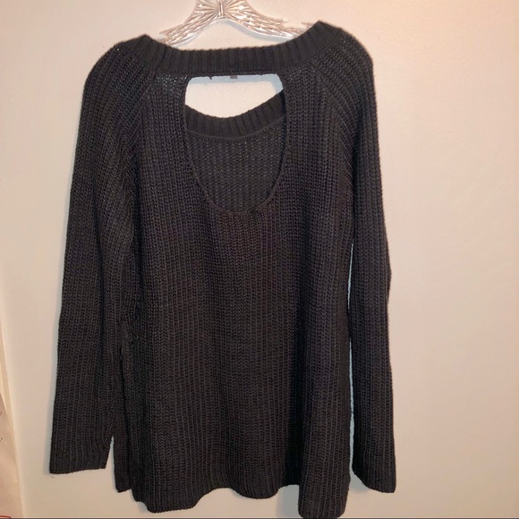 teal keyhole sweater - Picture 4 of 4